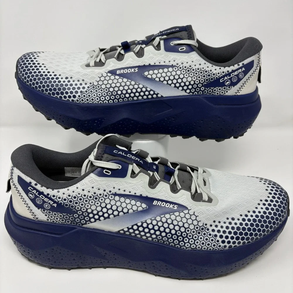 Brooks Caldera 6 Men's Size 14 Grey Blue Trail Running Shoes (1103791D071)